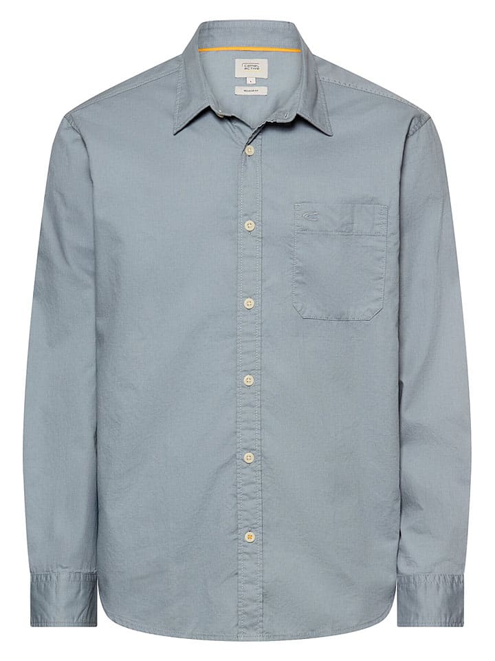 Hemd - Regular fit - in Graublau