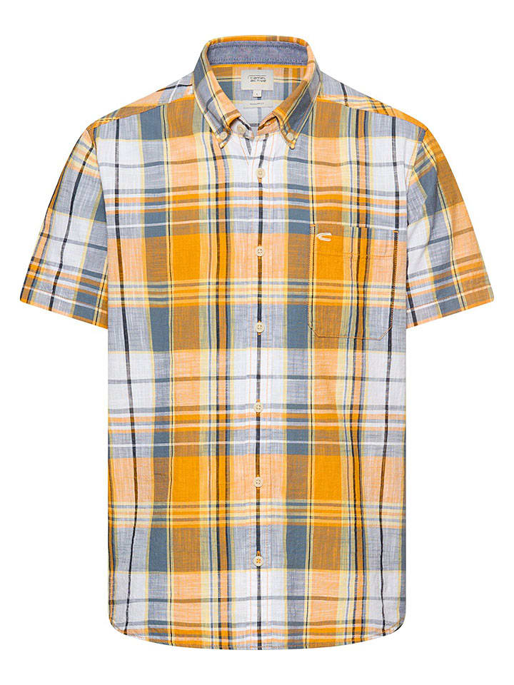 Blouse - regular fit - geel