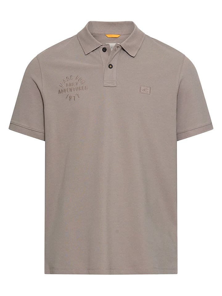 Koszulka polo w kolorze szarobrązowym