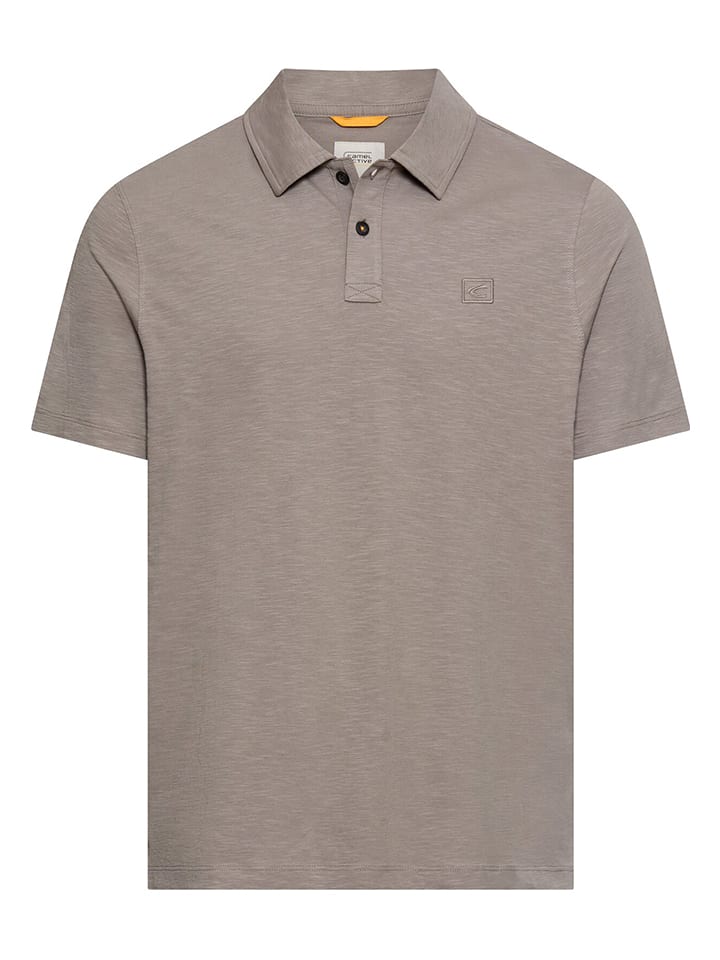 Koszulka polo w kolorze szarobrązowym