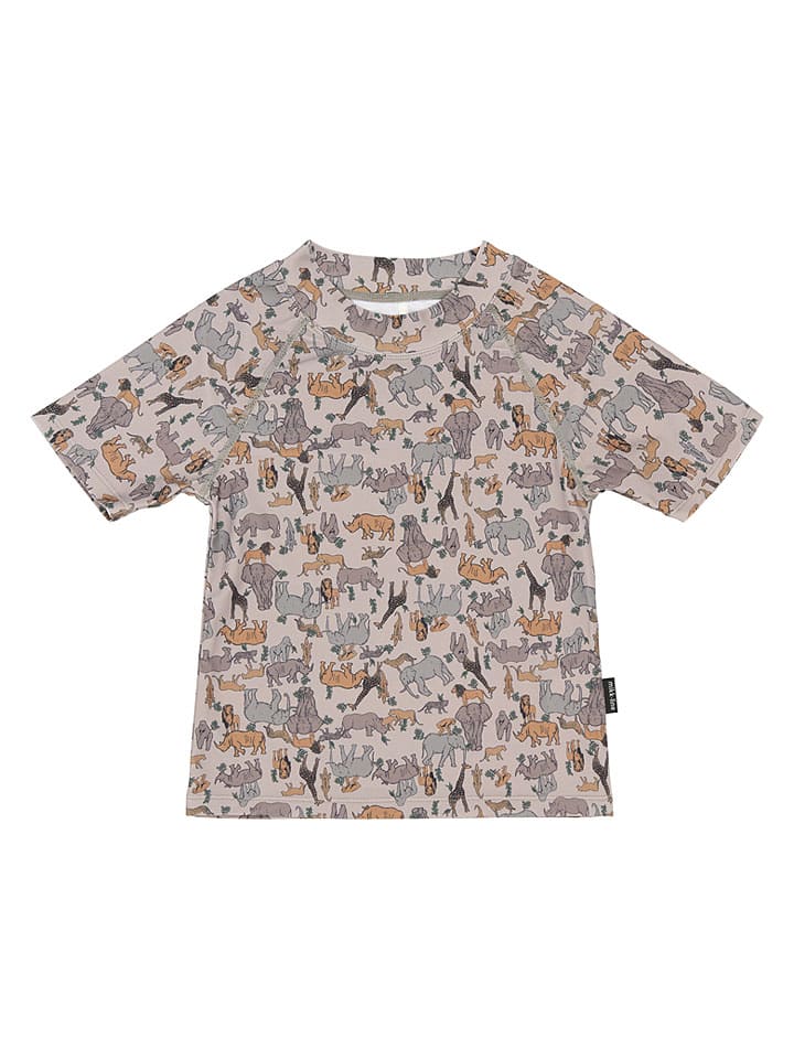 Zwemshirt lichtroze/grijs