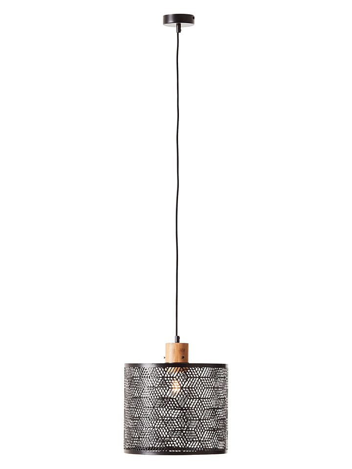 Hanglamp "Santy" zwart - (H)120 x Ø 39 cm