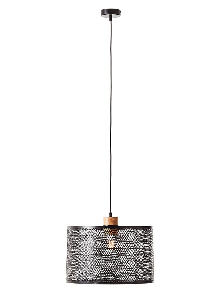 Hanglamp "Santy" zwart - (H)120 x Ø 39 cm