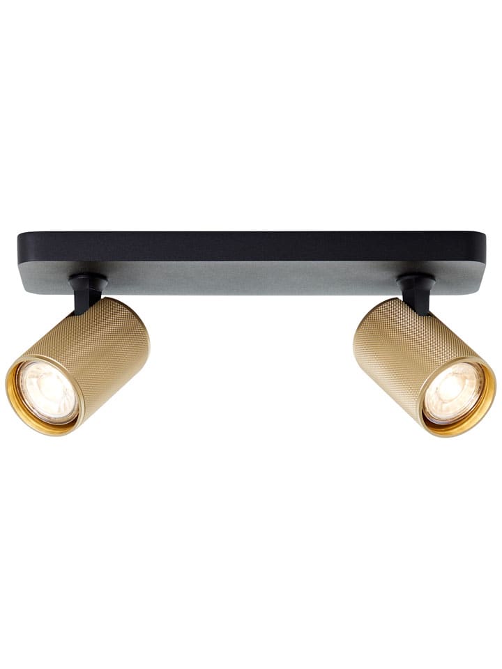 LED-Deckenleuchte "Marty" in Gold/ Schwarz - EEK G (A bis G)
