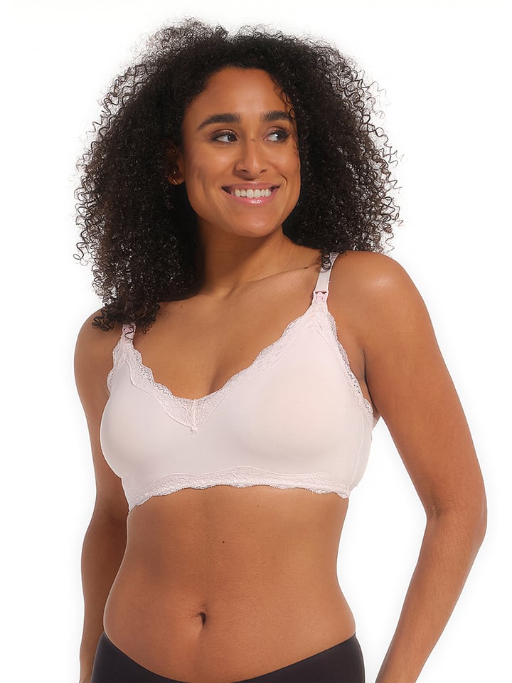 Biustonosz "Mama Lace Bralette" w kolorze jasnoróżowym do karmienia