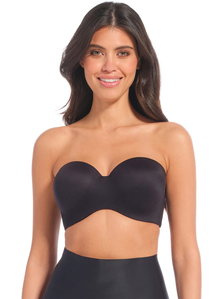 Biustonosz bandeau "Luxury Strapless Bra" w kolorze czarnym