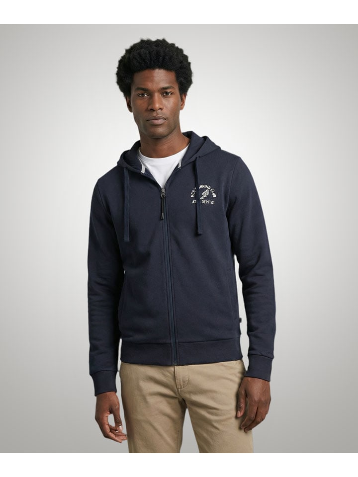 Sweatjacke in Dunkelblau