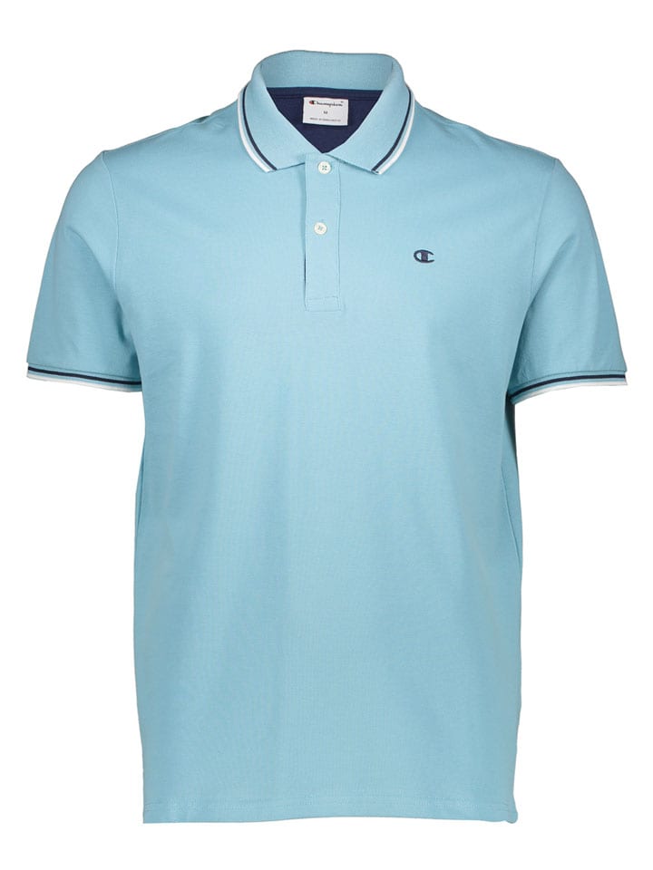 Poloshirt in Hellblau