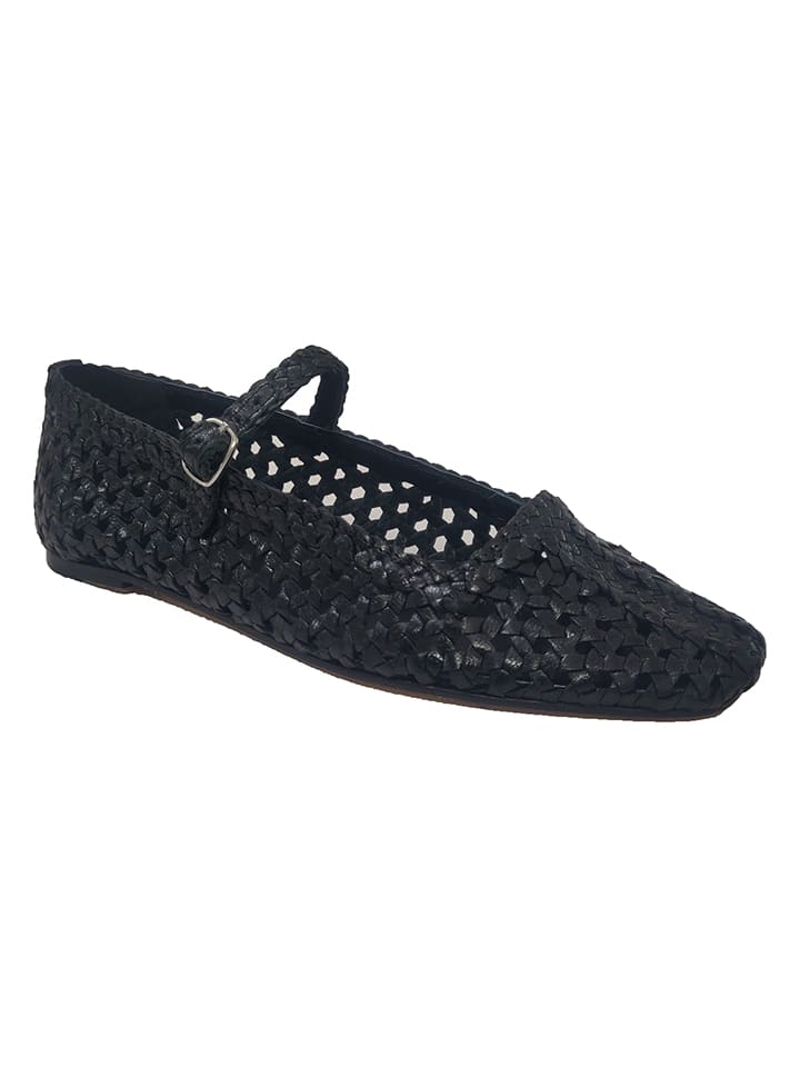 Leder-Spangenballerinas "Bexley 10" in Schwarz