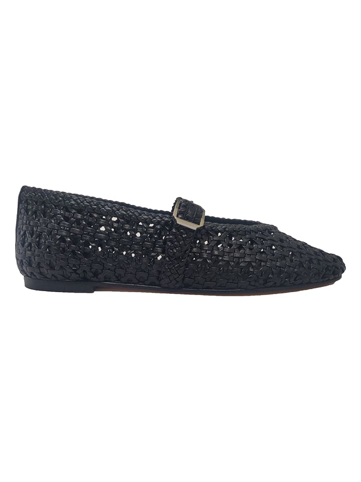 Leder-Spangenballerinas "Bexley 4" in Schwarz
