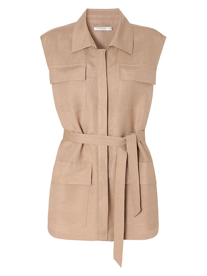 Weste in Beige