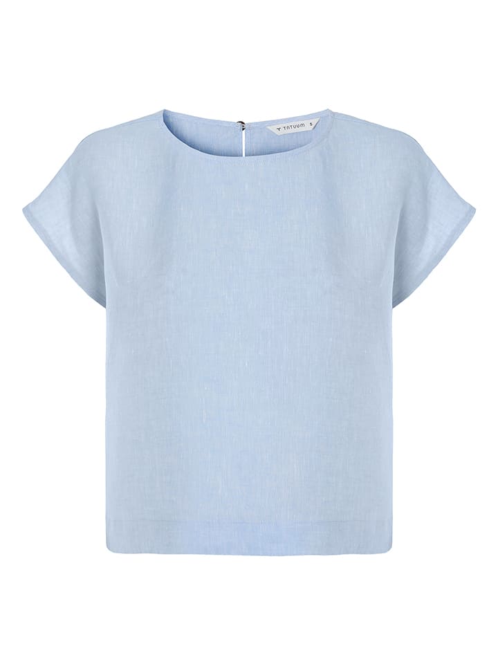 Linnen blouse lichtblauw