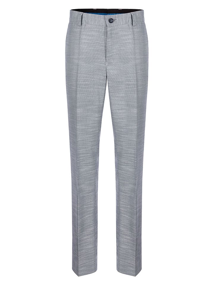 Spodnie garniturowe - Slim fit - w kolorze szarym