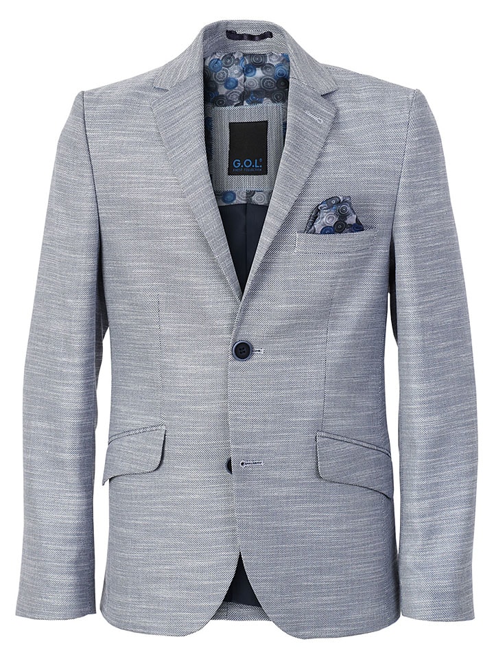 Blazer - Slim fit - in Hellblau