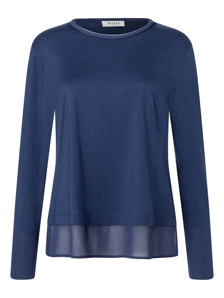 Bluse in Dunkelblau
