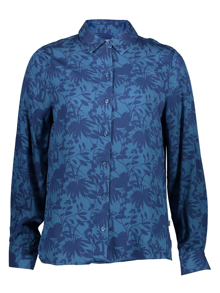 Bluse in Blau