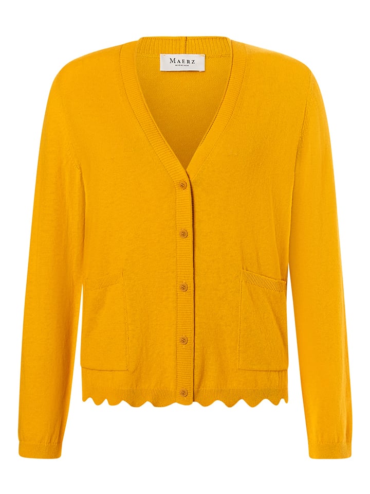 Cardigan in Gelb