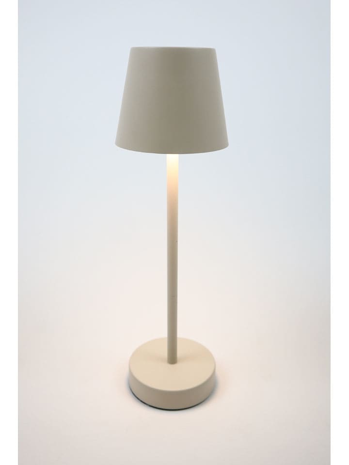 Lampa stołowa LED w kolorze kremowym - wys. 36,5 x Ø 11 cm