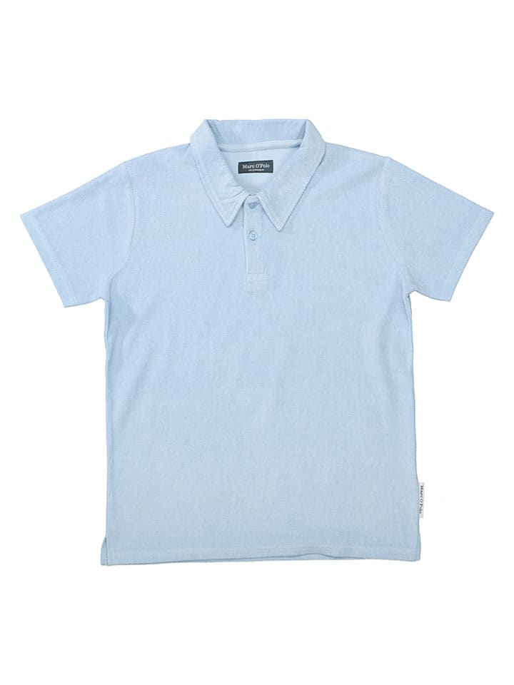 Koszulka polo w kolorze błękitnym