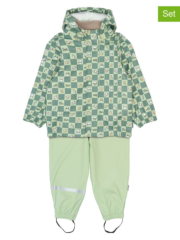 2tlg. Regenoutfit in Grün