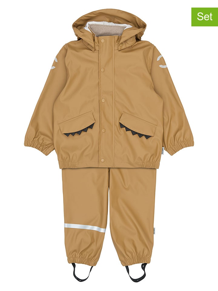 2tlg. Regenoutfit in Camel