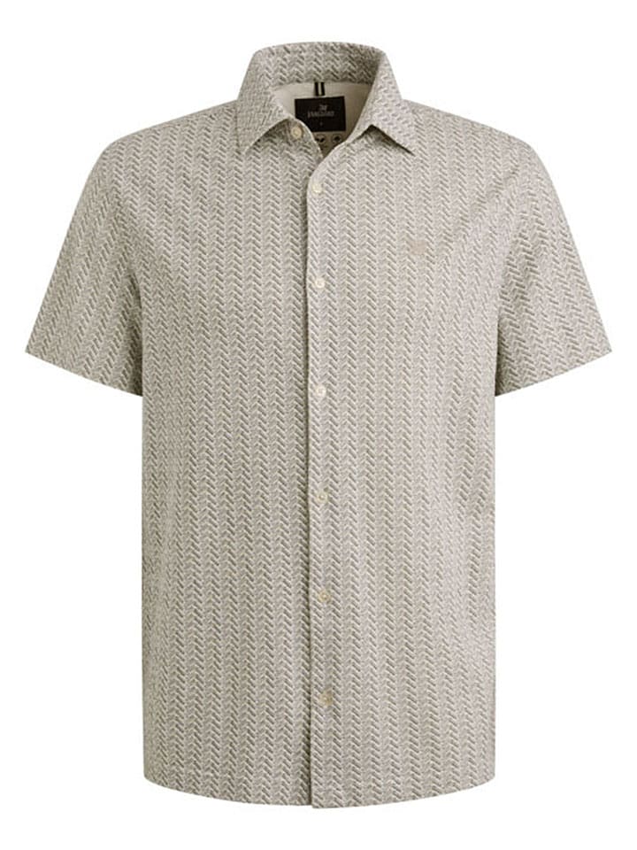 Blouse groen/wit