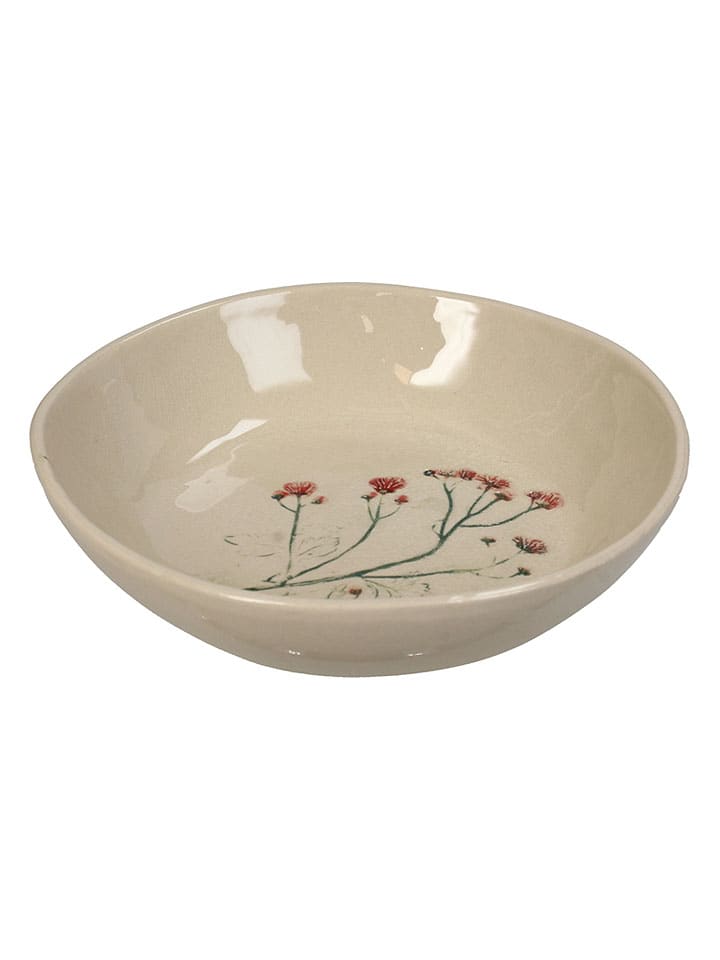 Miska "Field Flower" w kolorze beżowym - 22 x 5 x 21,5 cm