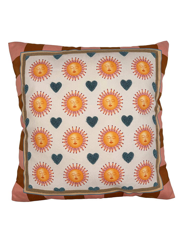 Poduszka "Sun" ze wzorem - 45 x 45 cm