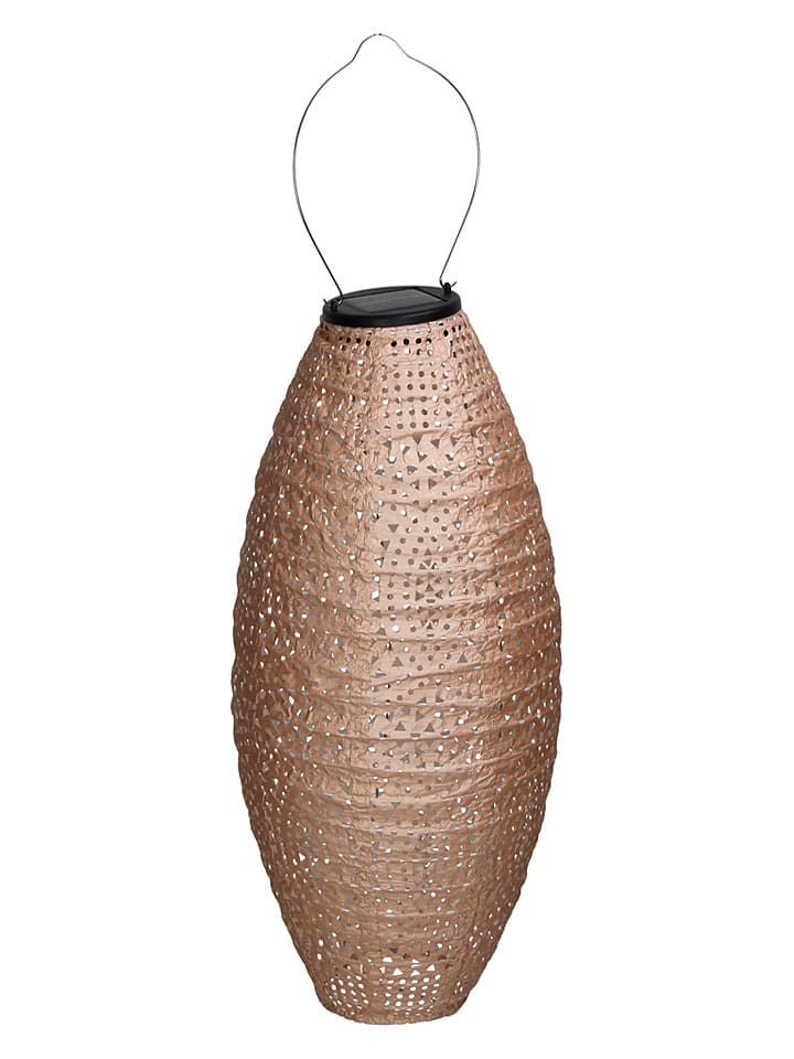 Ledsolarlantaarn beige - (H)45 x Ø 20 cm