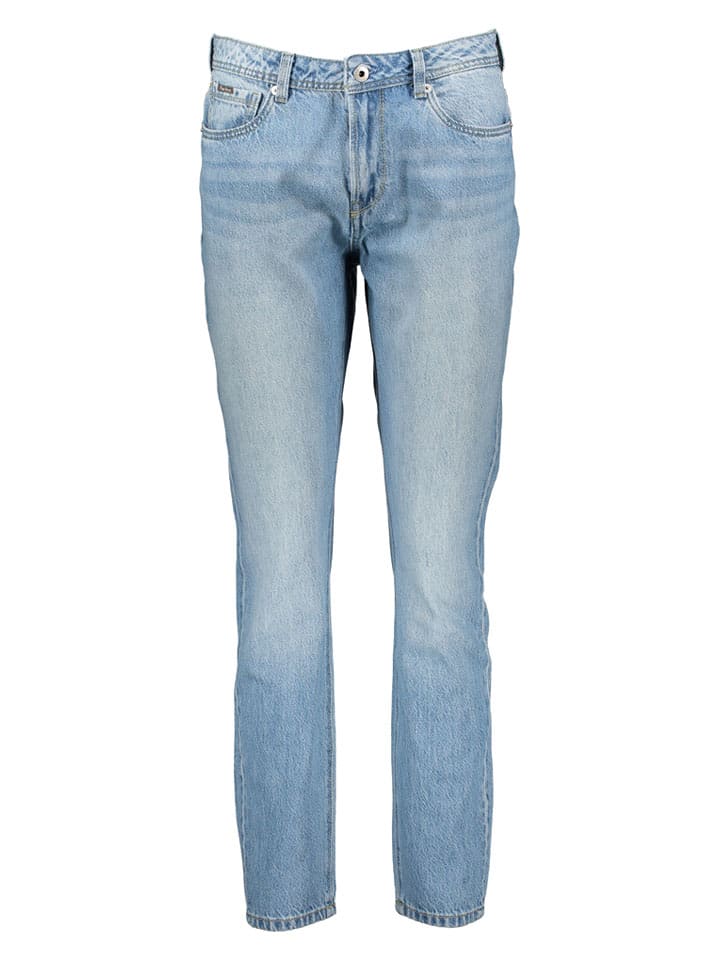 Dżinsy "Violet" - Tapered fit - w kolorze błękitnym