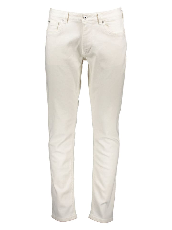 Dżinsy "Stanley" - Tapered fit - w kolorze białym