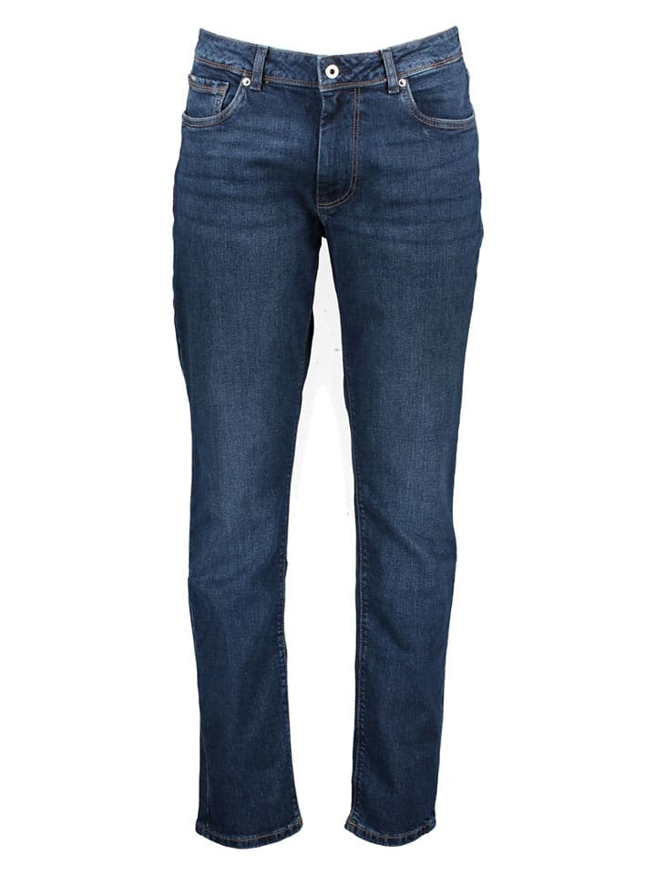 Dżinsy "Stanley" - Tapered fit - w kolorze granatowym