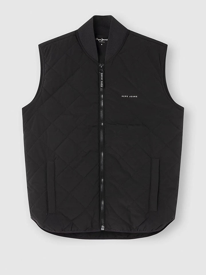 Doorgestikte bodywarmer donkerblauw