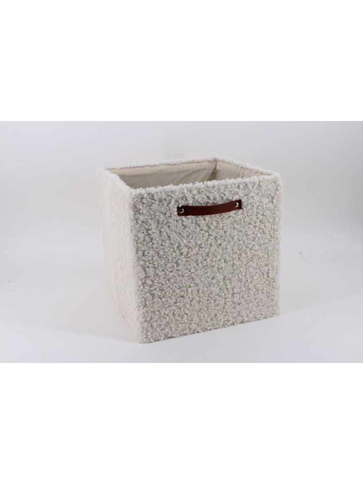 Kosz w kolorze białym - 31 x 31 x 31 cm