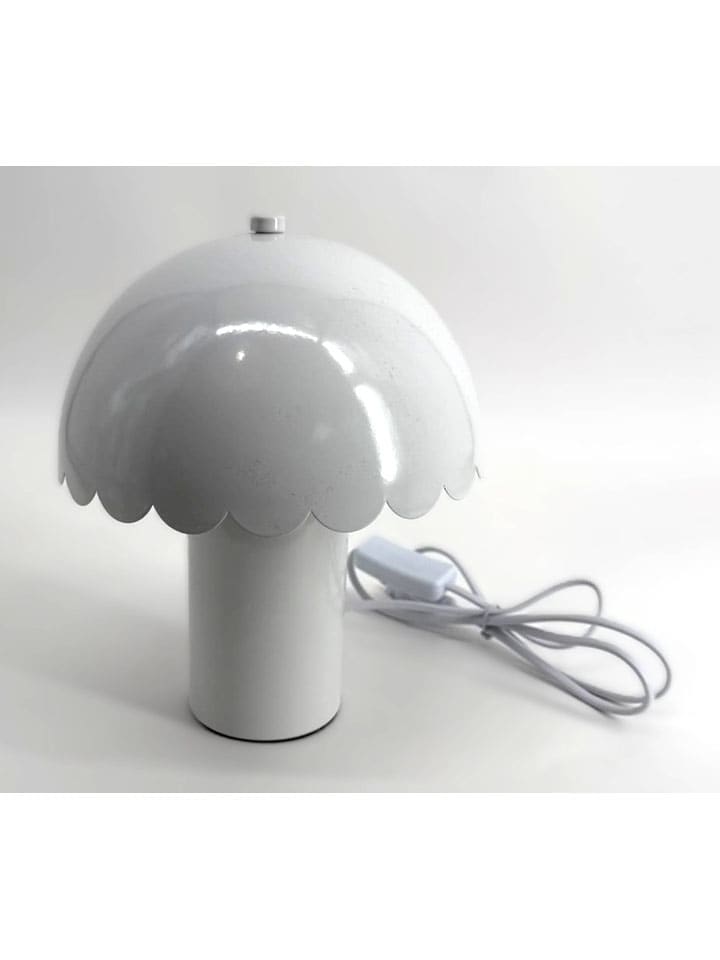 Lampa stołowa "Mushroom" w kolorze białym - wys. 23,5 x Ø 20 cm