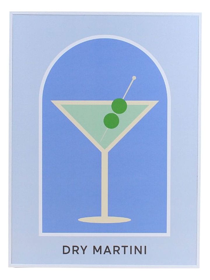 Gerahmter Kunstdruck ''Dry Martini'' - (L)40 x (B)30 cm