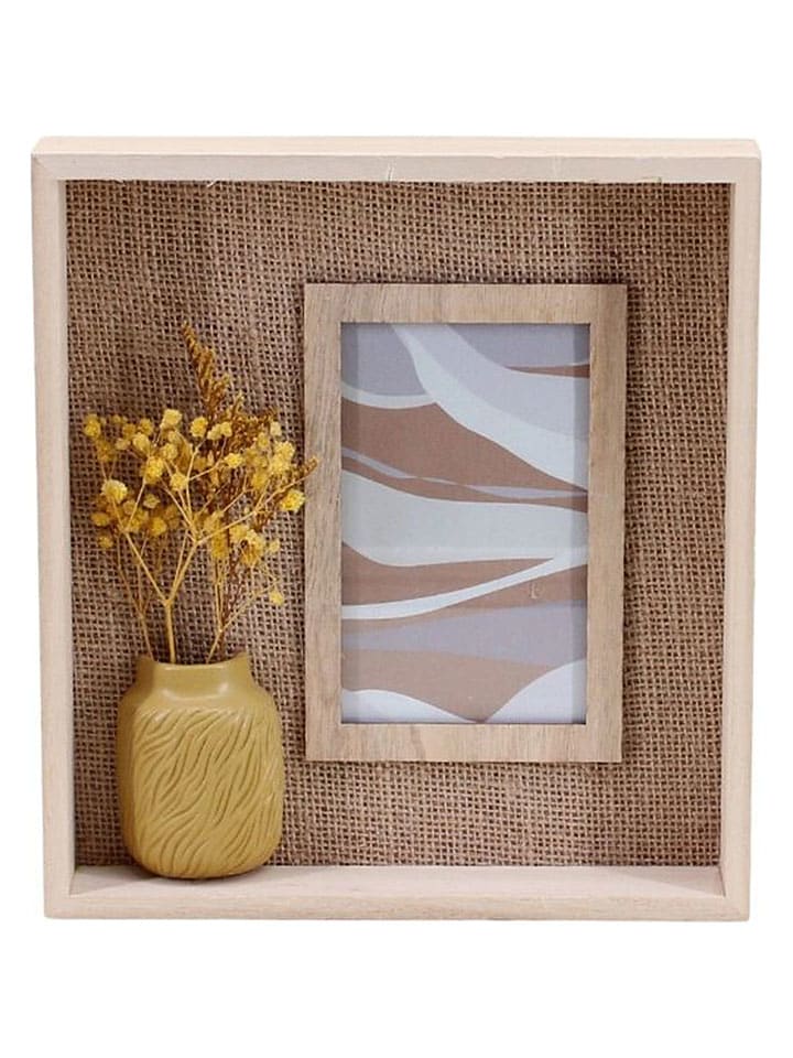 Fotolijst beige - (B)22 x (H)24 x (D)4 cm
