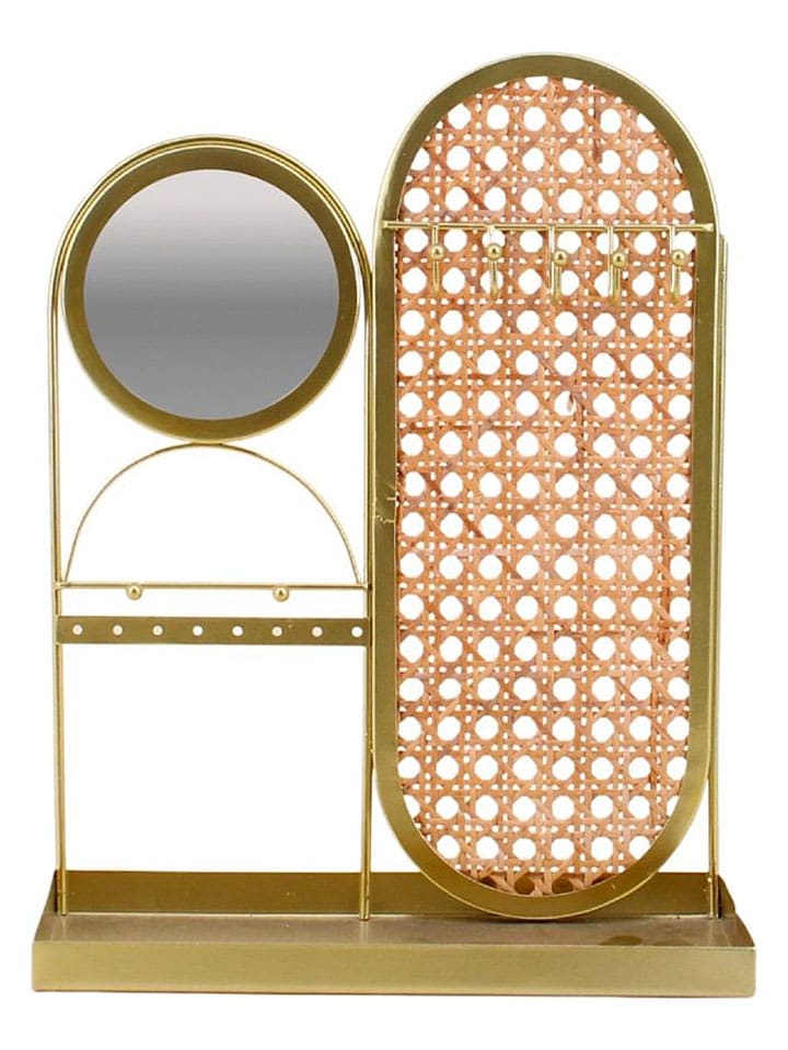 Schmuckständer ''Safi'' in Gold - (B)23 x (H)30 x (T)12 cm