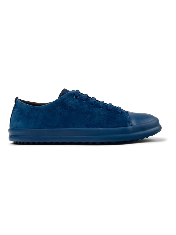 Leren sneakers donkerblauw