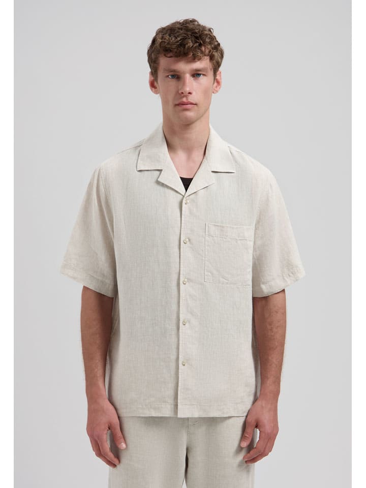 Linnen blouse crème