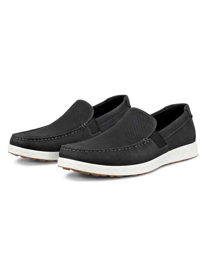 Skórzane slippersy "S Lite Moc" w kolorze czarnym
