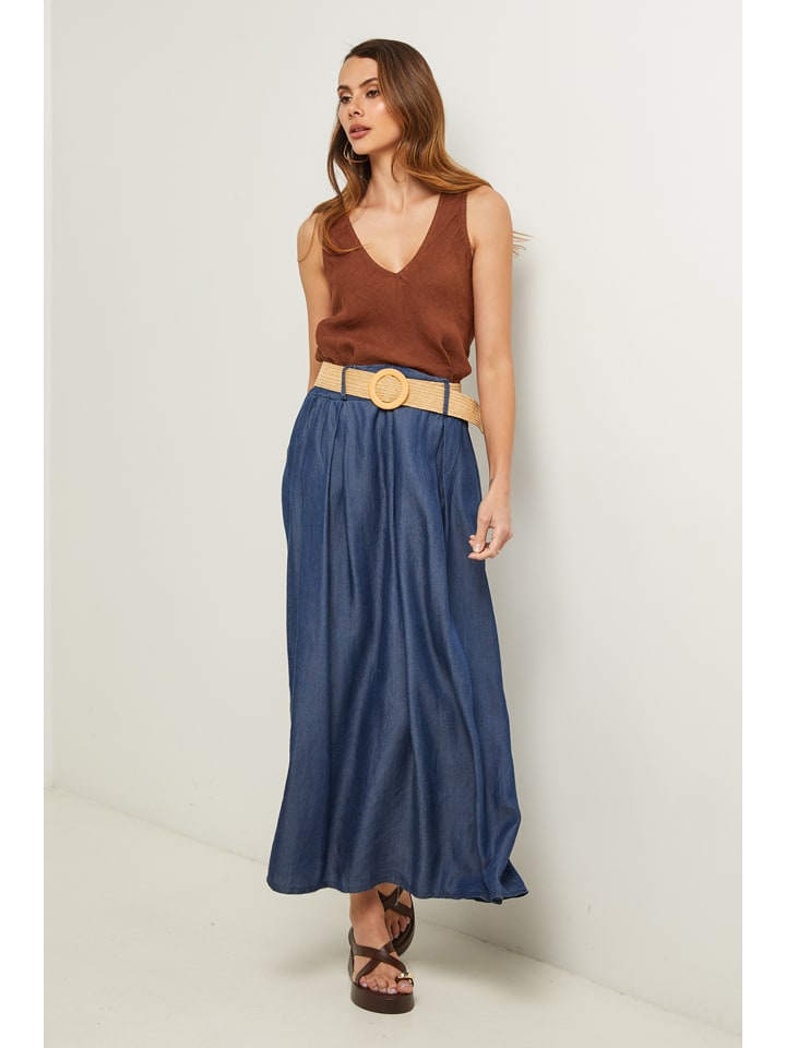 Bluse in Hellbraun