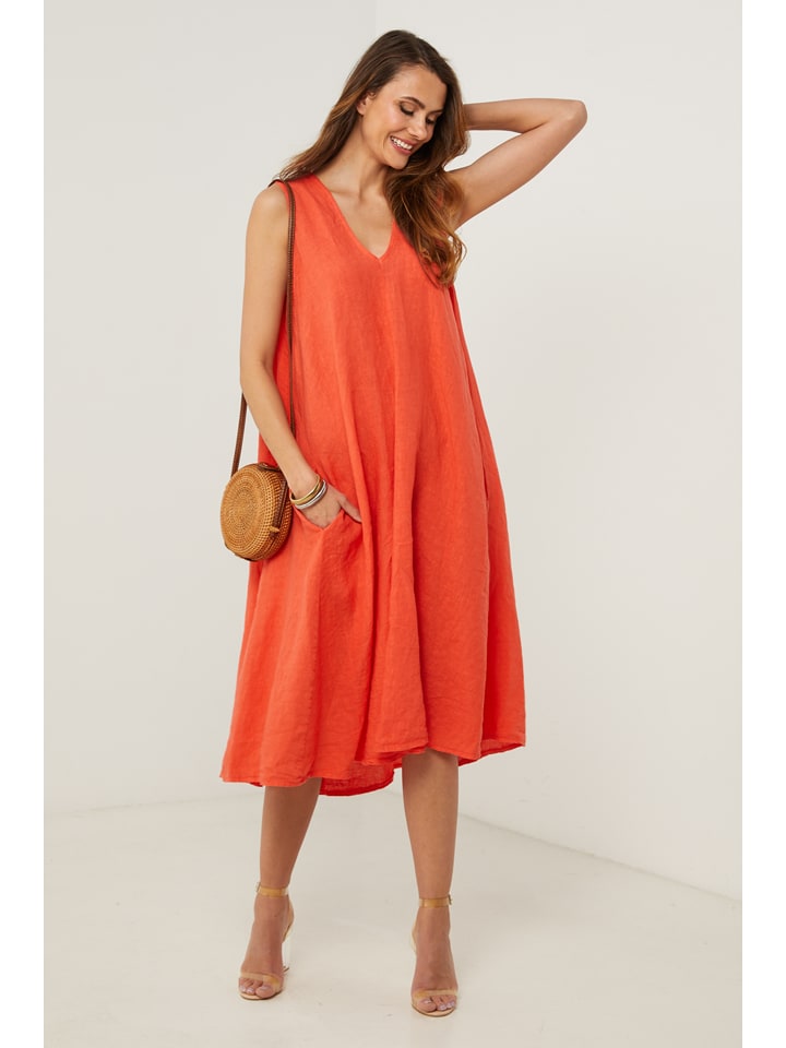 Kleid in Orange