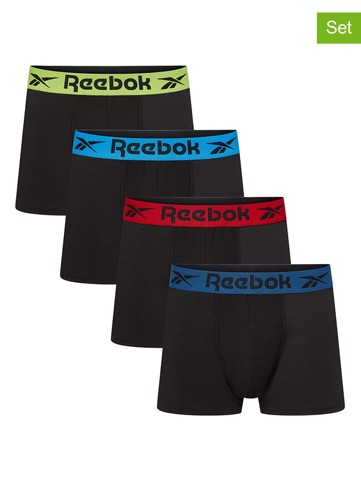 4er-Set: Boxershorts in Schwarz