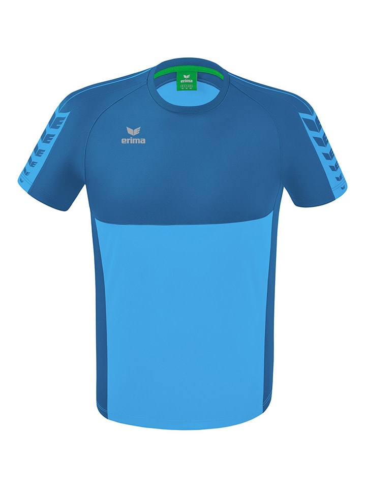 Trainingsshirt "Six Wings" in Hellblau/ Blau