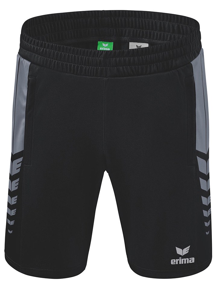 Trainingsshorts "Six Wings" in Schwarz/ Grau