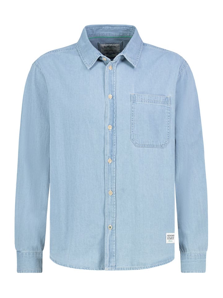 Jeanshemd in Hellblau