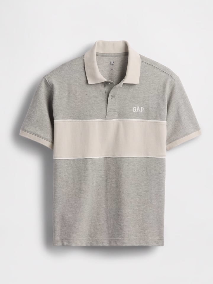 Koszulka polo w kolorze szarym