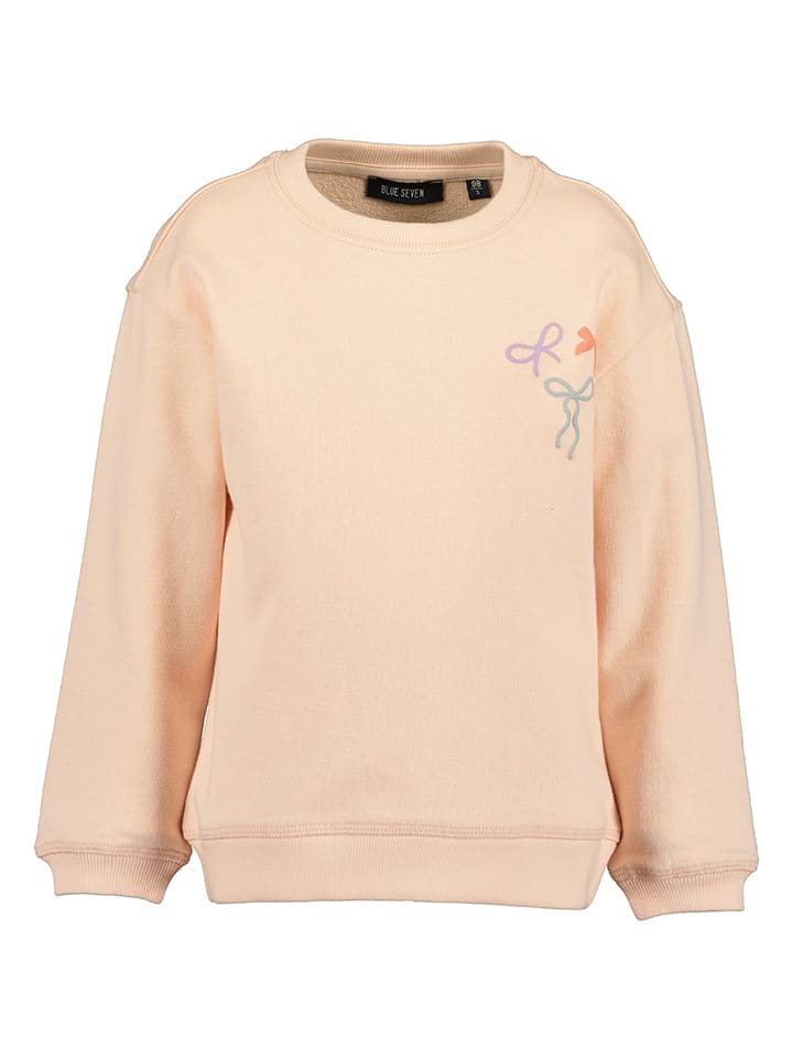 Sweatshirt abrikooskleurig