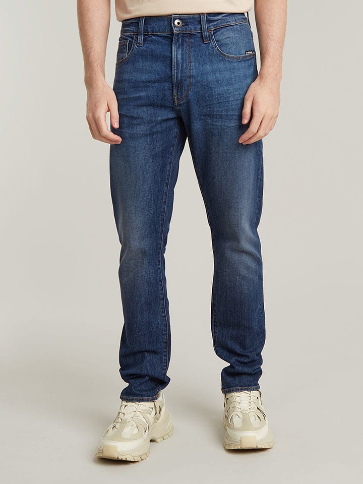 Spijkerbroek - skinny fit - donkerblauw